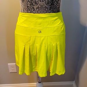 Neon yellow gapfit athletic skirt sz L